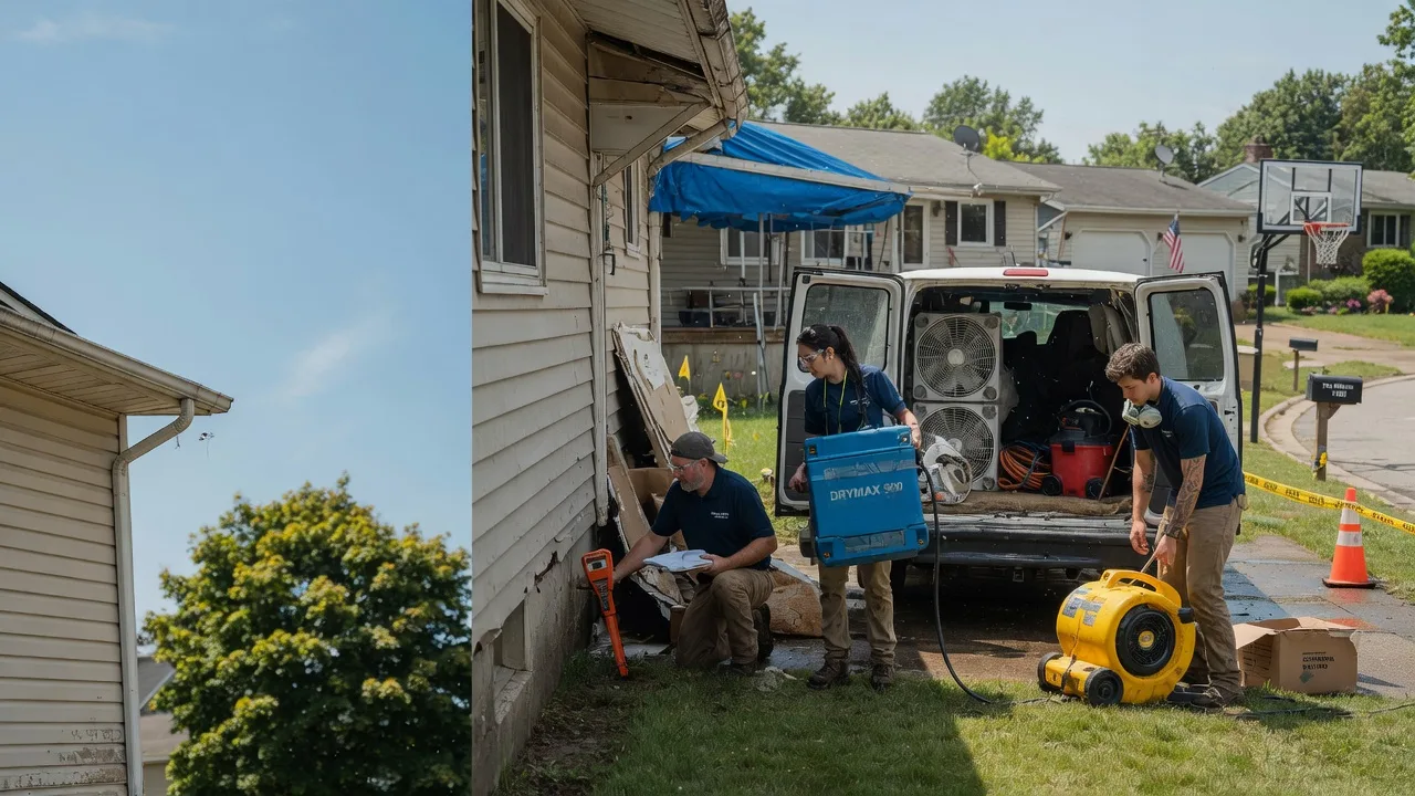 Ceiling Leak Cleanup in Center Valley, PA near me