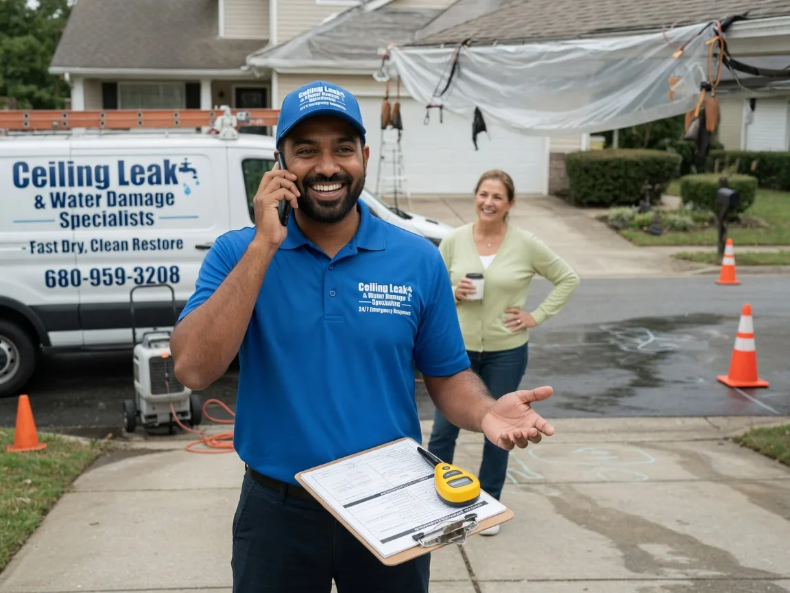 Ceiling Leak Cleanup Center Valley, PA FAQs